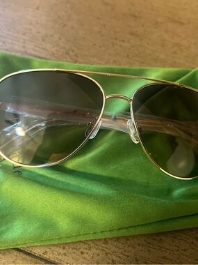 Kate spade gold aviator sunglasses